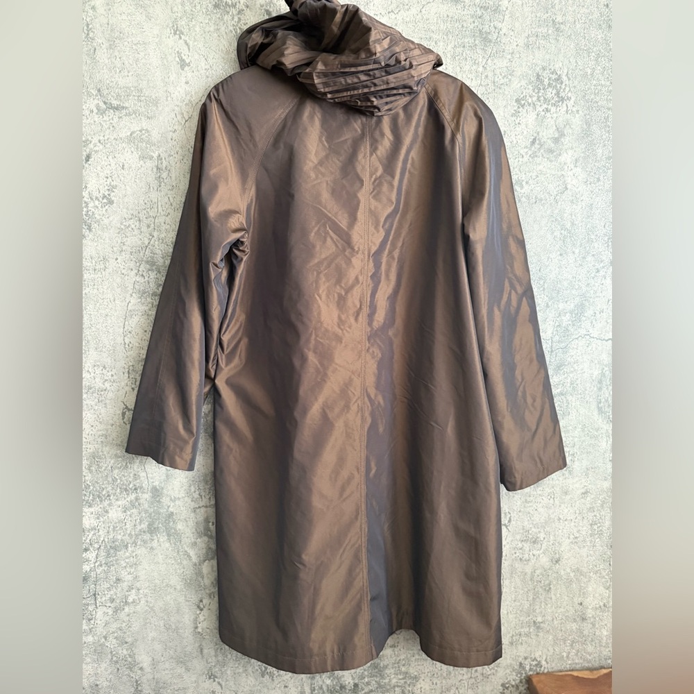 Gallery Chocolate Brown Trench Coat jacket - Picture 6 of 8
